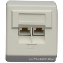 Network Face Wall Plate/UK Type/Double Port Face Plate
